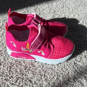 Pink Kids Shoes with Unicorn Design